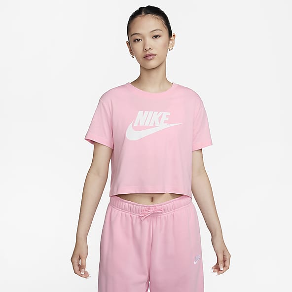 Nike t shirt pink best sale
